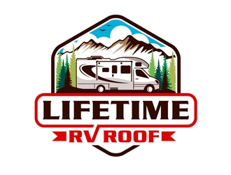 Lifetime RV Roof logo design by DreamLogoDesign