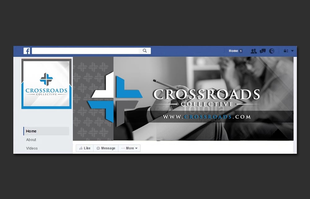 Crossroad Collective LLP logo design by DreamLogoDesign