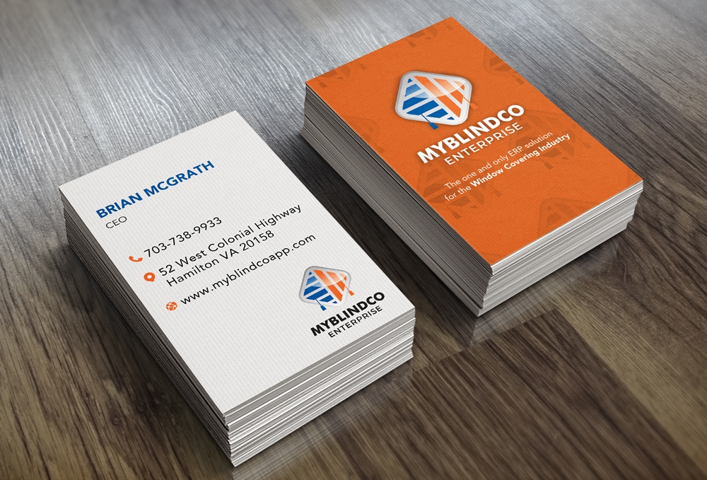 MyBlindCo Logo needs updating and the word enterprise  added bellow the Word MYBLINDCO.   logo design by KHAI