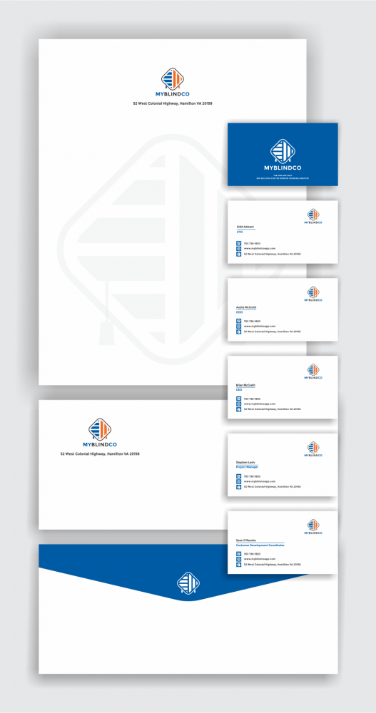 MyBlindCo Logo needs updating and the word enterprise  added bellow the Word MYBLINDCO.   logo design by onix