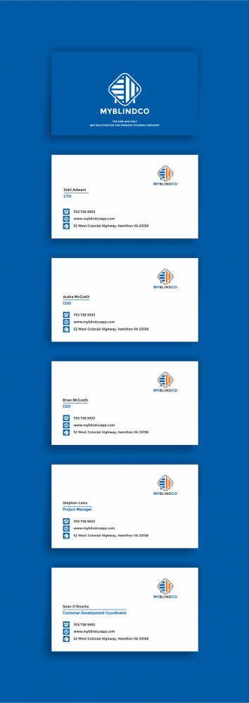 MyBlindCo Logo needs updating and the word enterprise  added bellow the Word MYBLINDCO.   logo design by onix