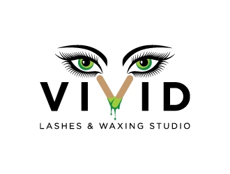 VIVID, LASHES & WAXING STUDIO logo design by lokiasan