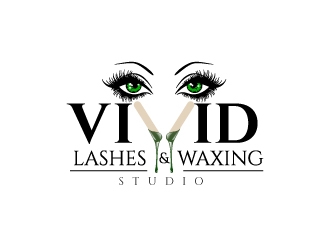 VIVID, LASHES & WAXING STUDIO logo design by jaize