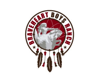 Braveheart Boys Ranch logo design by Suvendu