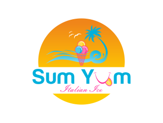 Sum Yum Italian Ice logo design by savana