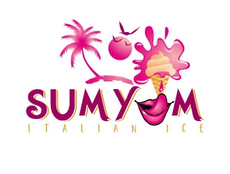 Sum Yum Italian Ice logo design by AYATA