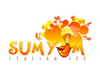 Sum Yum Italian Ice logo design by AYATA