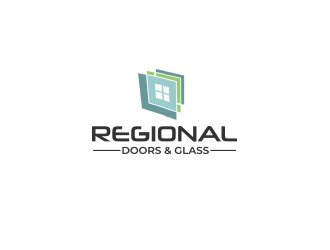 Regional Doors & Glass logo design by JackPayne