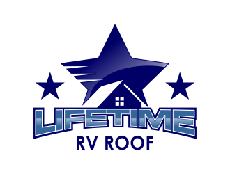 Lifetime RV Roof logo design by ROSHTEIN