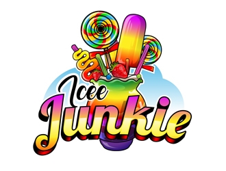 Icee Junkie logo design by DreamLogoDesign