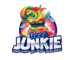 Icee Junkie logo design by DreamLogoDesign