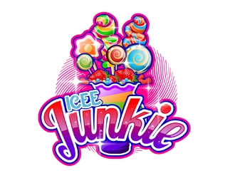 Icee Junkie logo design by DreamLogoDesign