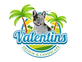 Valentins Design & Landscape logo design by DreamLogoDesign