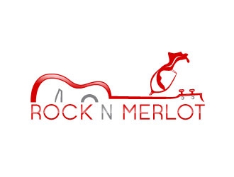 Rock n Merlot logo design by uttam