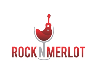 Rock n Merlot logo design by rokenrol