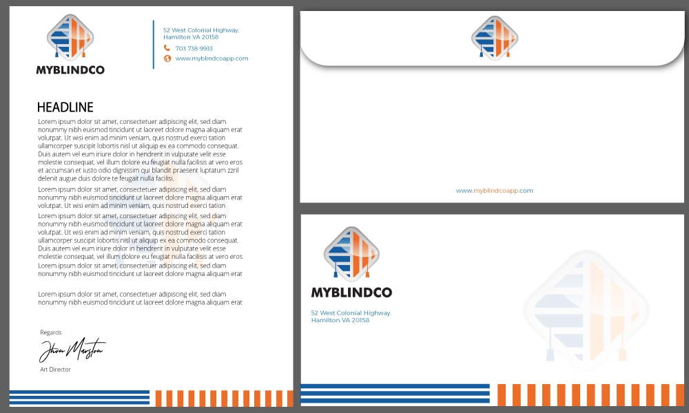 MyBlindCo Logo needs updating and the word enterprise  added bellow the Word MYBLINDCO.   logo design by Gelotine