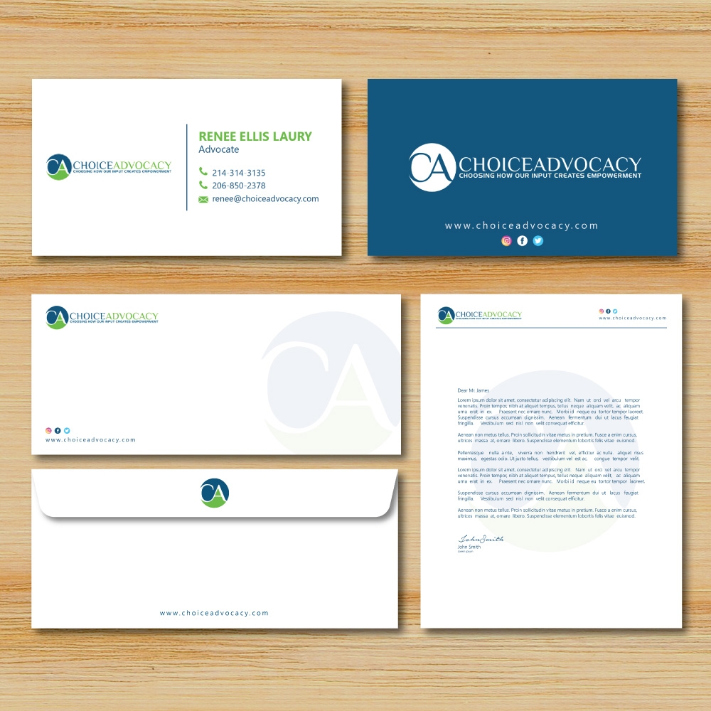 Choice Advocacy logo design by Boomstudioz