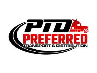 PREFERRED Transport & Distribution; PTD,  logo design by beejo
