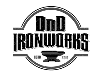 DnD Ironworks logo design by megalogos