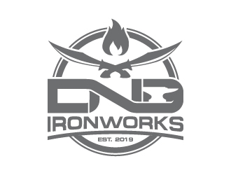 DnD Ironworks logo design by josephope