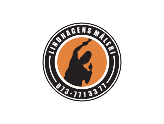 Lindhagens Måleri logo design by haidar
