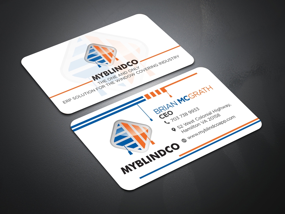 MyBlindCo Logo needs updating and the word enterprise  added bellow the Word MYBLINDCO.   logo design by aRBy