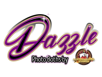 Dazzle Photo Booth by Custom Casino Events logo design by HannaAnnisa