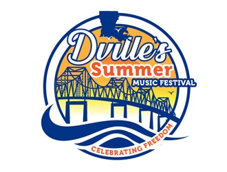 Dville’s Summer Music Festival celebrating Freedom logo design by LogoInvent