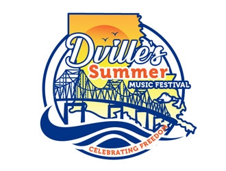 Dville’s Summer Music Festival celebrating Freedom logo design by LogoInvent