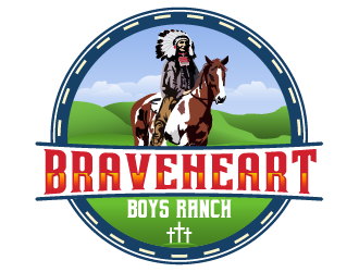 Braveheart Boys Ranch logo design by IanGAB