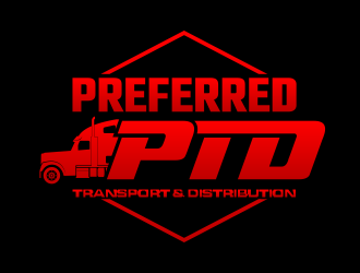 PREFERRED Transport & Distribution; PTD,  logo design by beejo