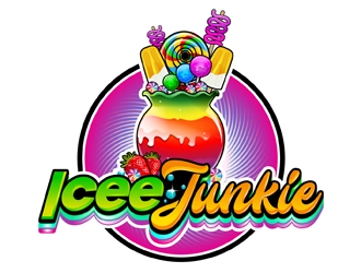 Icee Junkie logo design by DreamLogoDesign