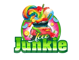 Icee Junkie logo design by DreamLogoDesign