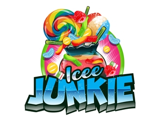 Icee Junkie logo design by DreamLogoDesign