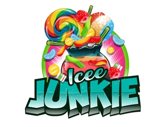 Icee Junkie logo design by DreamLogoDesign