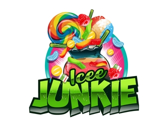 Icee Junkie logo design by DreamLogoDesign
