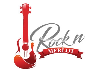 Rock n Merlot logo design by Suvendu