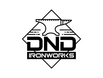 DnD Ironworks logo design by ingepro