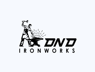 DnD Ironworks logo design by ROSHTEIN