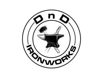 DnD Ironworks logo design by ROSHTEIN