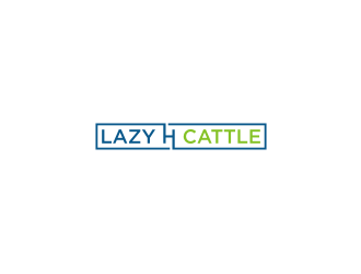 Lazy H Cattle logo design by vostre