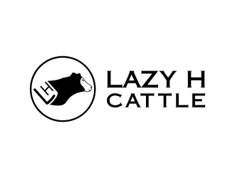 Lazy H Cattle logo design by savana