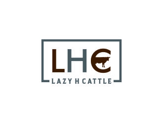 Lazy H Cattle logo design by bricton