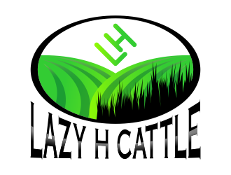 Lazy H Cattle logo design by savana