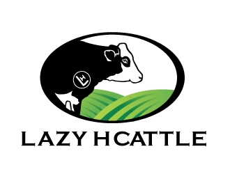 Lazy H Cattle logo design by nexgen