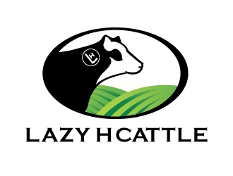 Lazy H Cattle logo design by nexgen