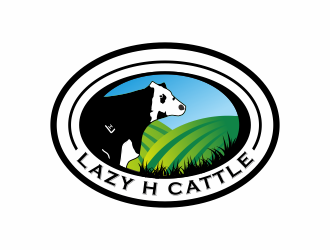 Lazy H Cattle logo design by huma