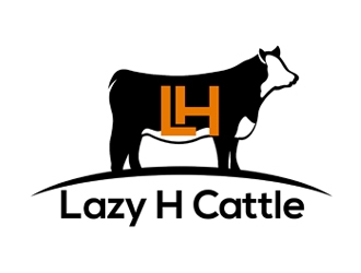 Lazy H Cattle logo design by ingepro