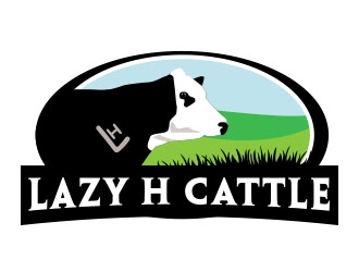 Lazy H Cattle logo design by Vincent Leoncito