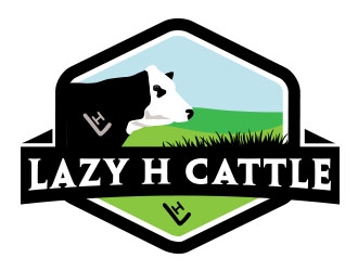 Lazy H Cattle logo design by Vincent Leoncito